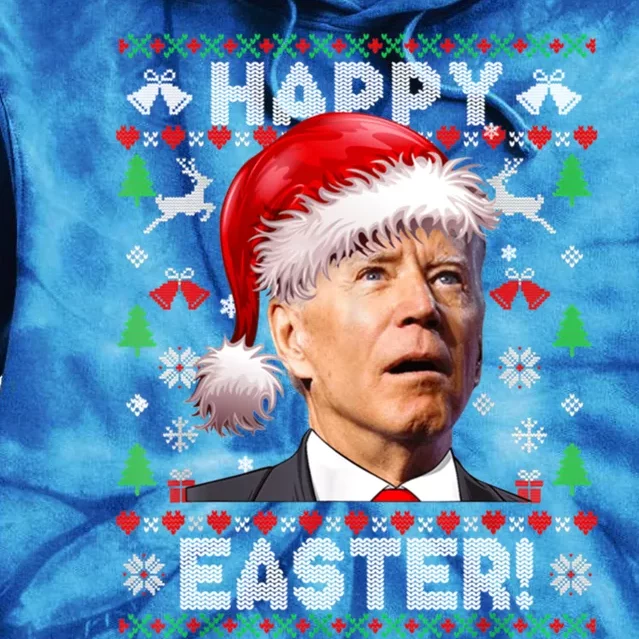 Happy Easter Funny Joe Biden Ugly Christmas Sweater Funny Gift Tie Dye Hoodie