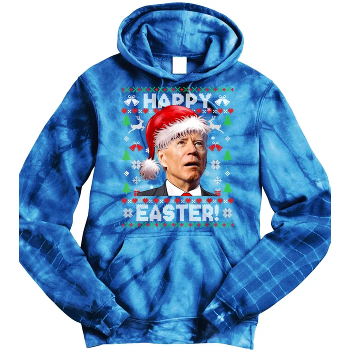 Happy Easter Funny Joe Biden Ugly Christmas Sweater Funny Gift Tie Dye Hoodie