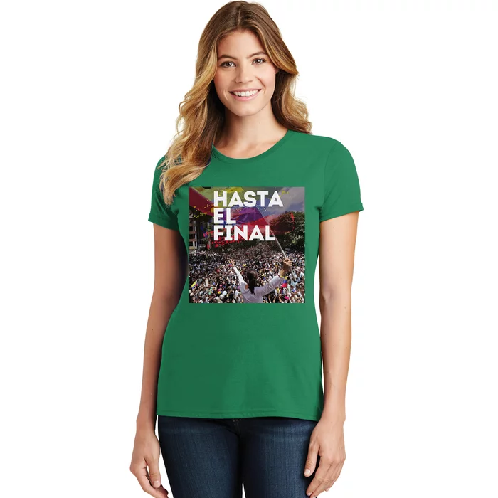 Hasta El Final Venezuela MaríA Corina Machado Women's T-Shirt