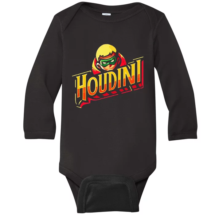 Houdini EmS Fans Nostalgia Vintage Memories Baby Long Sleeve Bodysuit