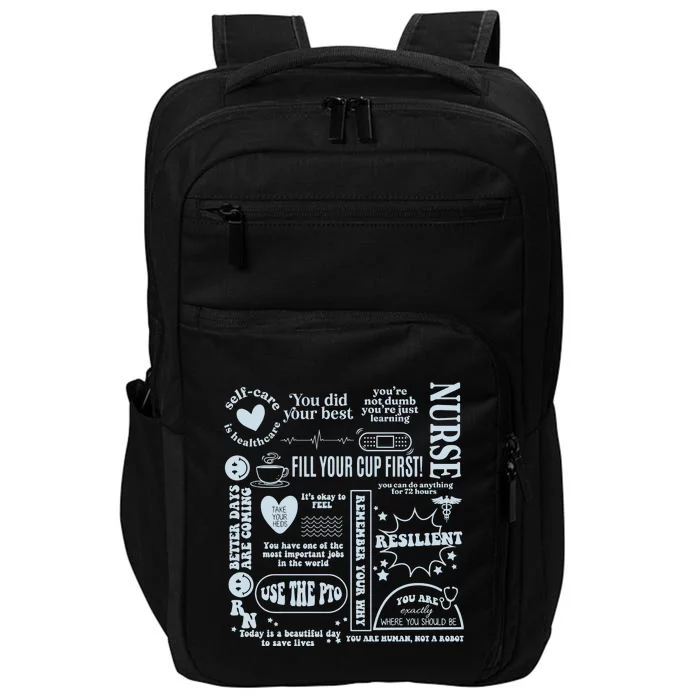 Healthcare Essentials Fill Your Cup First Impact Tech Backpack