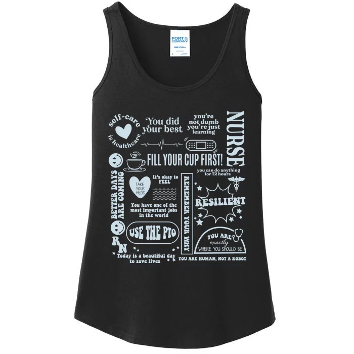 Healthcare Essentials Fill Your Cup First Ladies Essential Tank