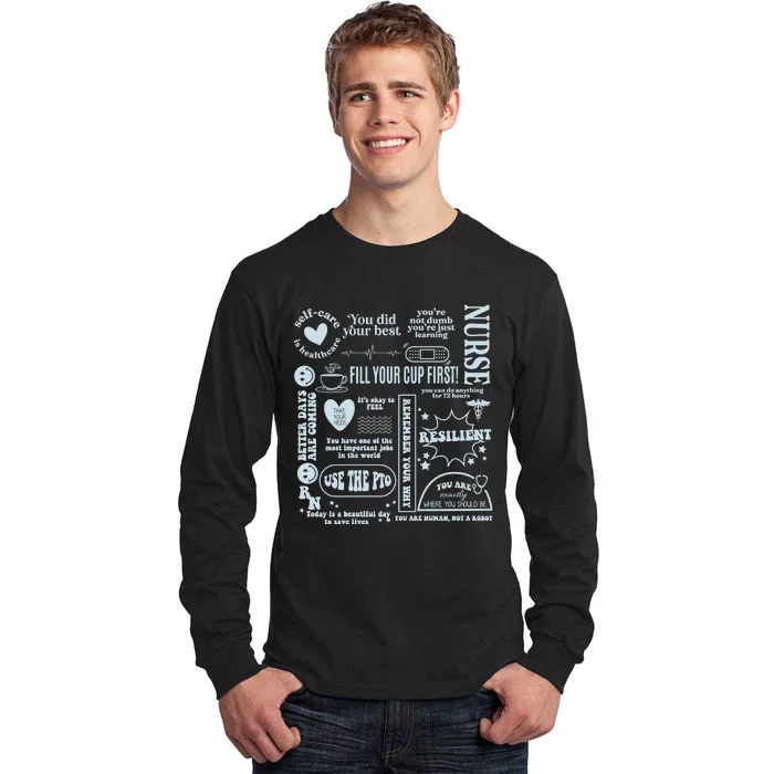 Healthcare Essentials Fill Your Cup First Tall Long Sleeve T-Shirt