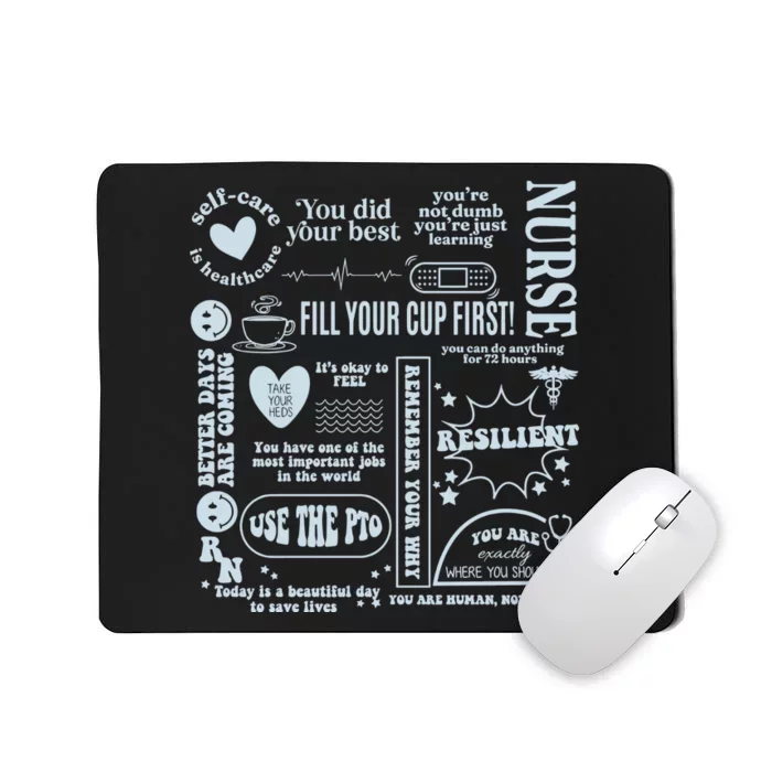 Healthcare Essentials Fill Your Cup First Mousepad