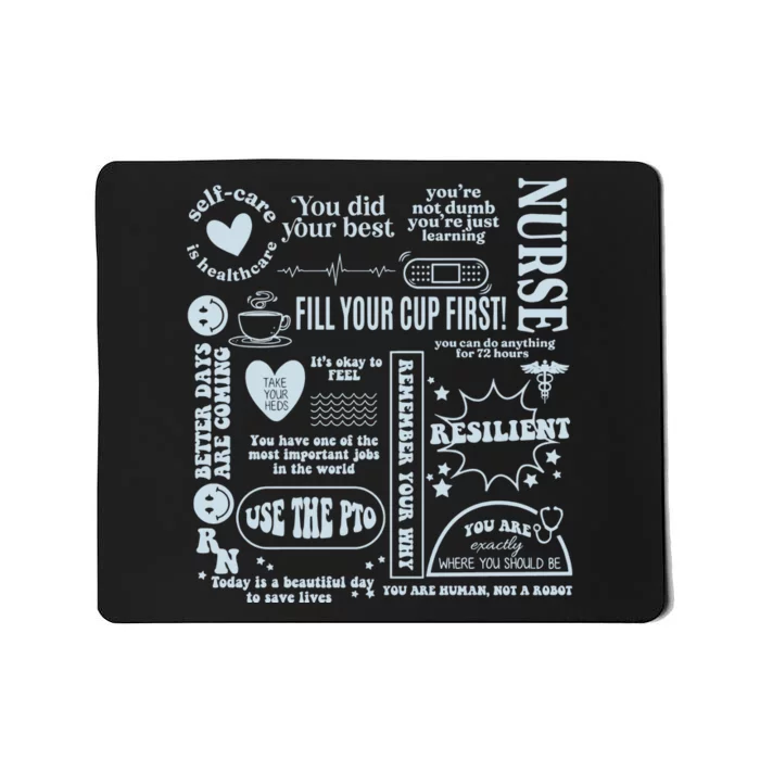 Healthcare Essentials Fill Your Cup First Mousepad