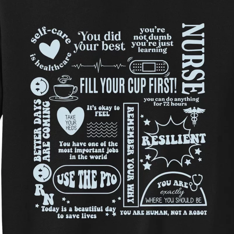 Healthcare Essentials Fill Your Cup First Tall Sweatshirt