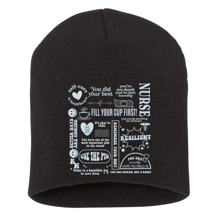 Healthcare Essentials Fill Your Cup First Short Acrylic Beanie