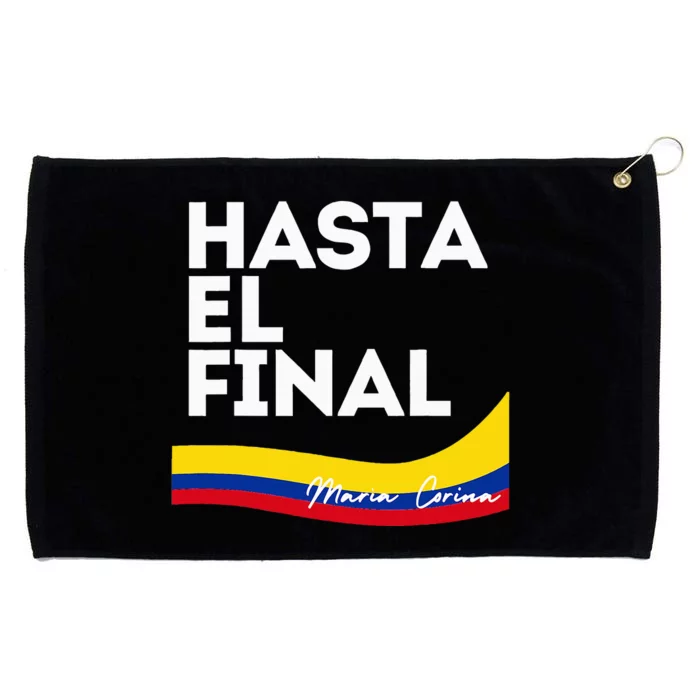 Hasta El Final Maria Corina Venezuela Libre Grommeted Golf Towel