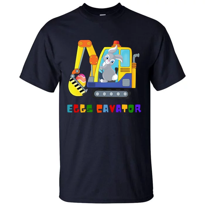 Happy Easter Funny Excavator Hunting Egg Tall T-Shirt