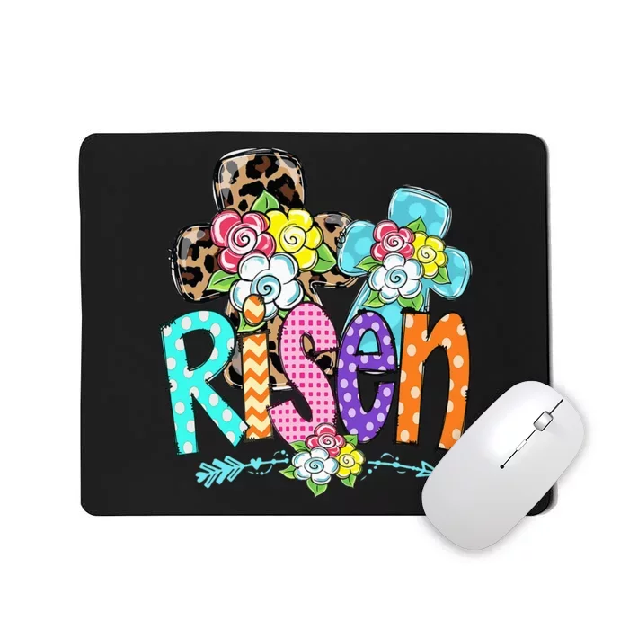 Happy Easter For Christian Girls Mom He Is Risen Leopard Mousepad