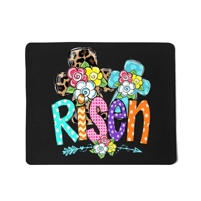 Happy Easter For Christian Girls Mom He Is Risen Leopard Mousepad