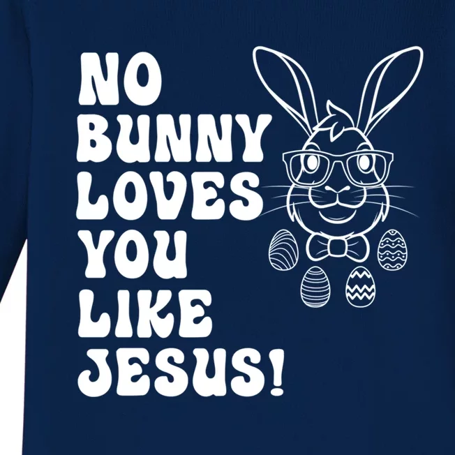 Hoppy Easter Group Eggs No Bunny Love You Like Jesus Cool Gift Baby Long Sleeve Bodysuit