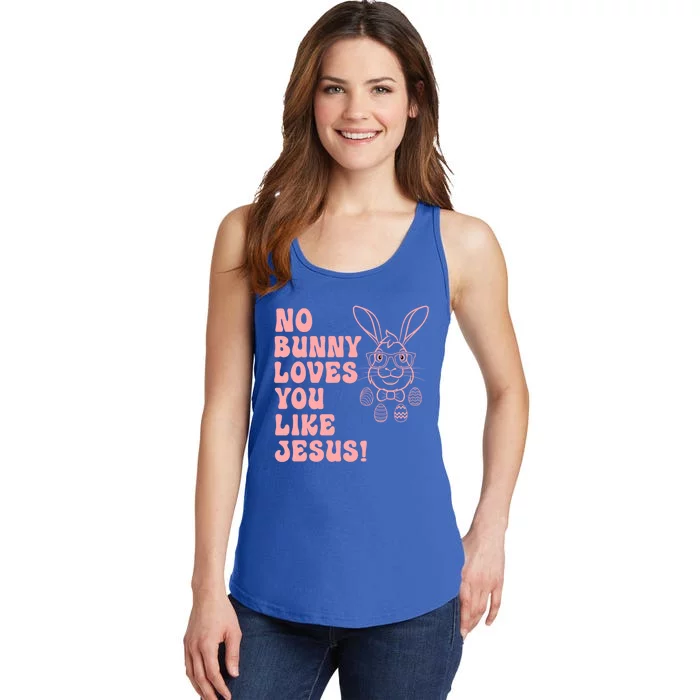 Hoppy Easter Group Eggs No Bunny Love You Like Jesus Gift Ladies Essential Tank