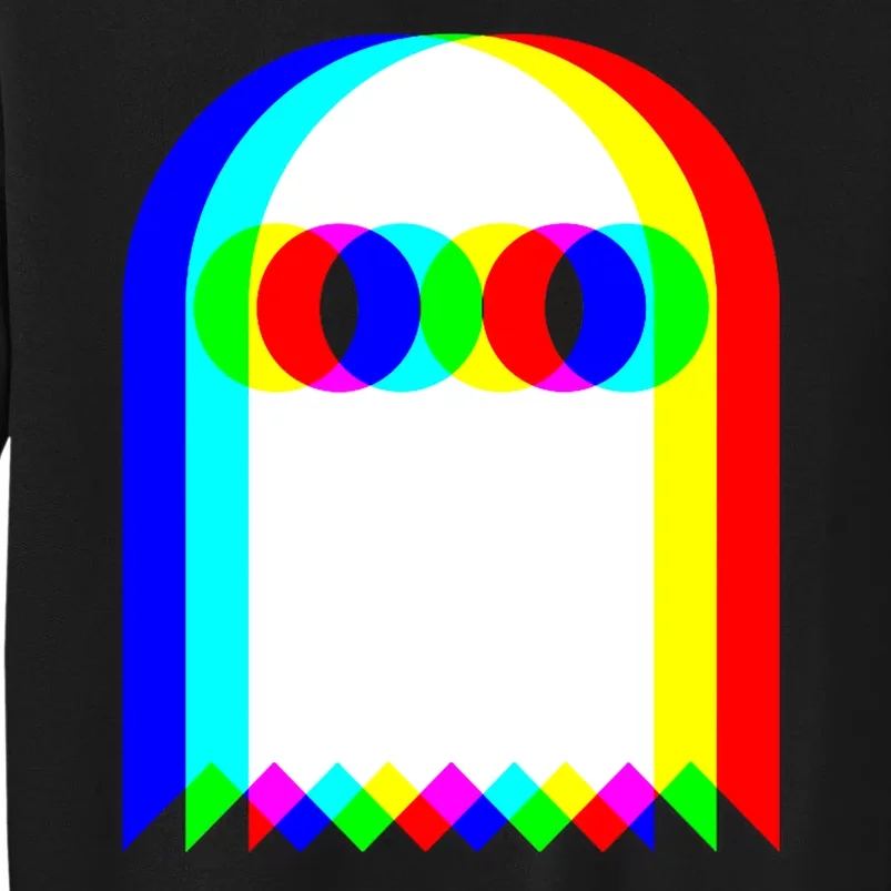 Halloween Edm Ghost Trippy Vaporwave Techno Rave Music Party Gift Tall Sweatshirt