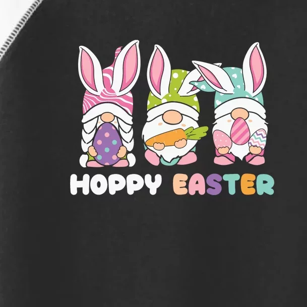 Hoppy Easter Gnomes Squad Ears Bunny Easter Day Toddler Fine Jersey T-Shirt