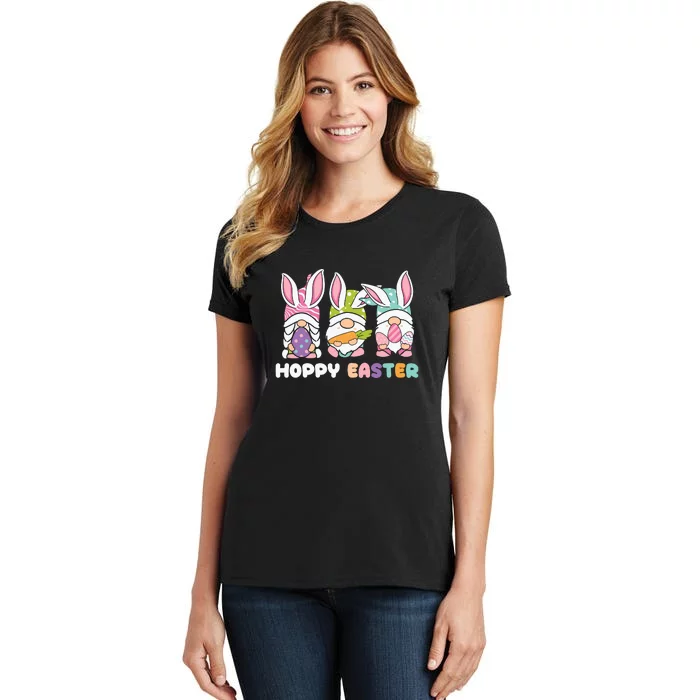 Hoppy Easter Gnomes Squad Ears Bunny Easter Day Women's T-Shirt