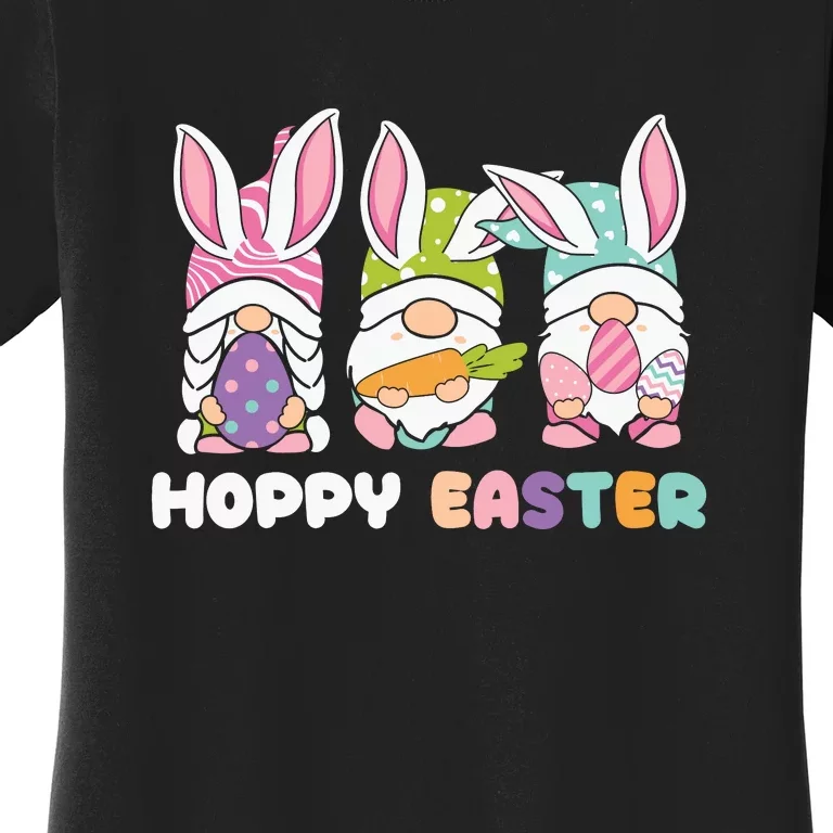 Hoppy Easter Gnomes Squad Ears Bunny Easter Day Women's T-Shirt