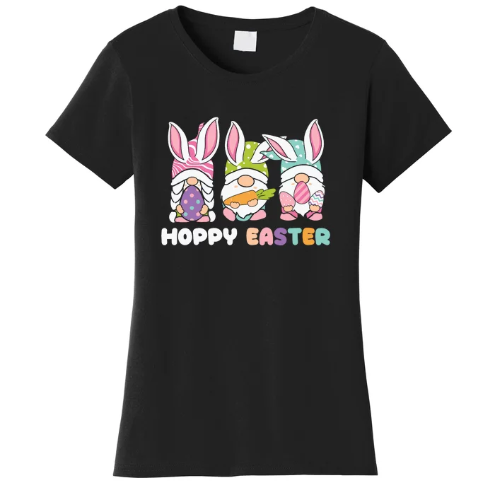 Hoppy Easter Gnomes Squad Ears Bunny Easter Day Women's T-Shirt