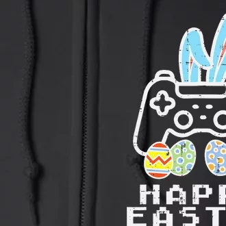 Happy Easter Game Controller Bunny Eggs Gamer Full Zip Hoodie