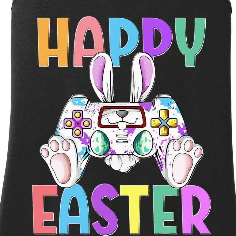 Happy Easter Gaming Controllers Bunny Ladies Essential Tank