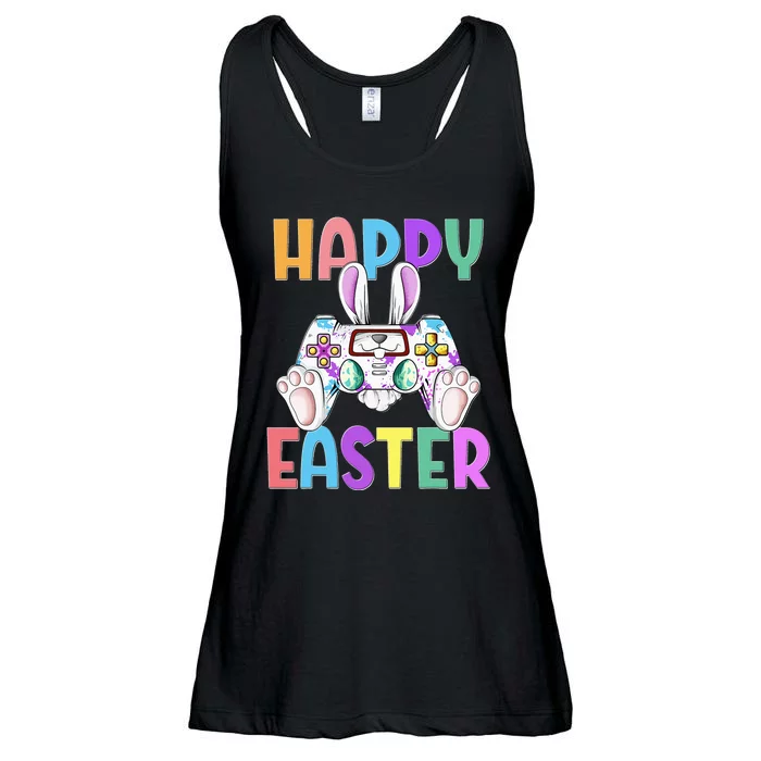 Happy Easter Gaming Controllers Bunny Ladies Essential Flowy Tank