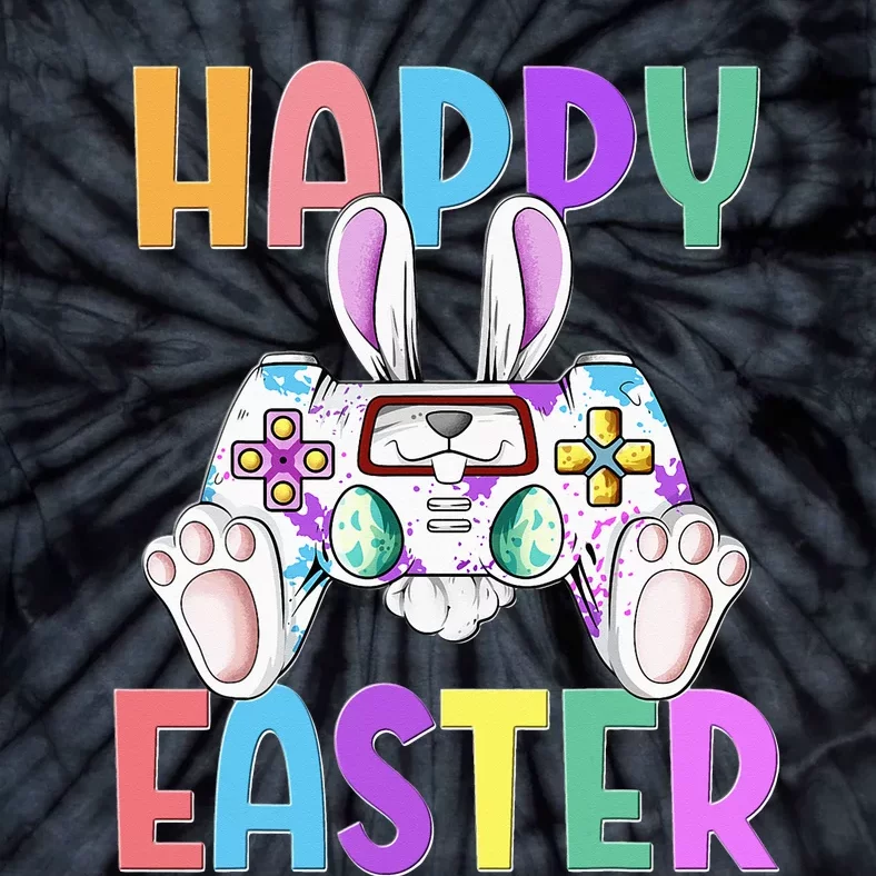 Happy Easter Gaming Controllers Bunny Tie-Dye T-Shirt