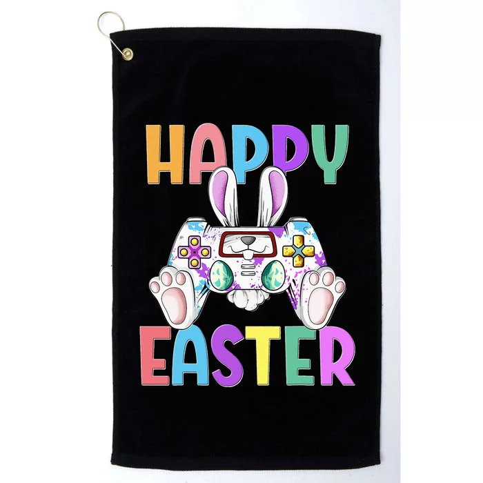 Happy Easter Gaming Controllers Bunny Platinum Collection Golf Towel