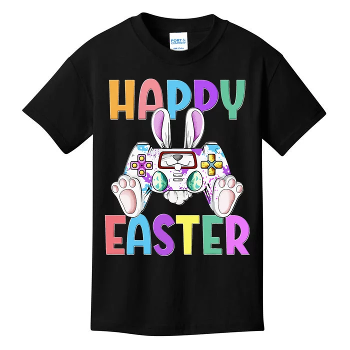 Happy Easter Gaming Controllers Bunny Kids T-Shirt