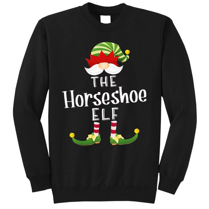 Horseshoe Elf Group Christmas Funny Pajama Party Tall Sweatshirt