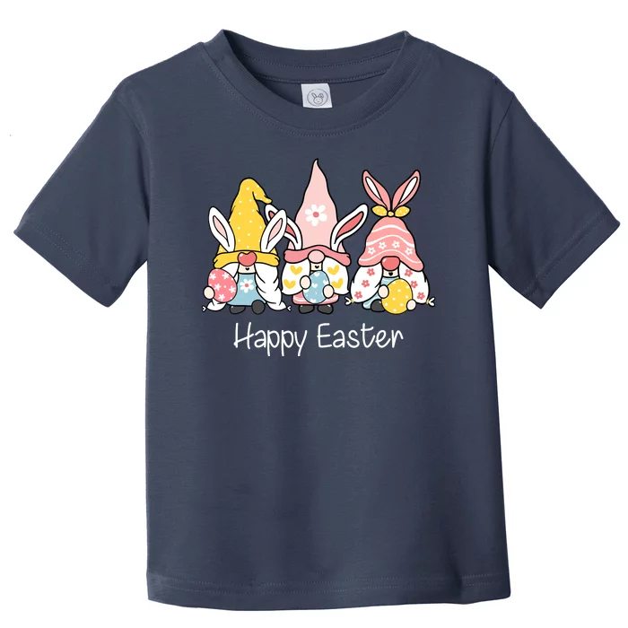 Happy Easter Gnome Holiday Cute Gift Toddler T-Shirt