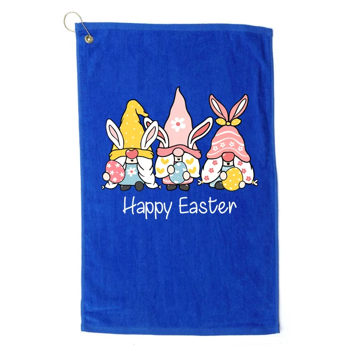 Happy Easter Gnome Holiday Cute Gift Platinum Collection Golf Towel