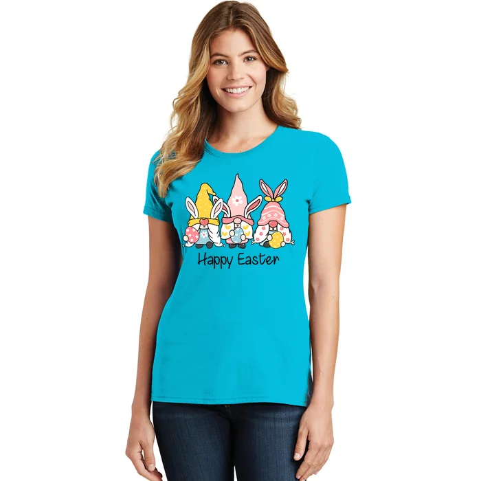 Happy Easter Gnome Holiday Cute Gift Women's T-Shirt