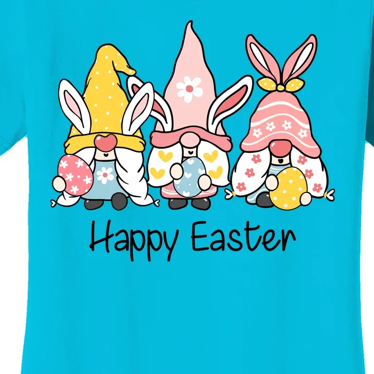 Happy Easter Gnome Holiday Cute Gift Women's T-Shirt