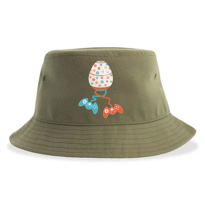 Happy Easter Gaming Eggs Happy Easter Gift For Gamer Sustainable Bucket Hat