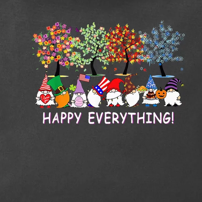 Happy Everything Gnomies Gnomes Holidays Christmas Xmas Zip Tote Bag