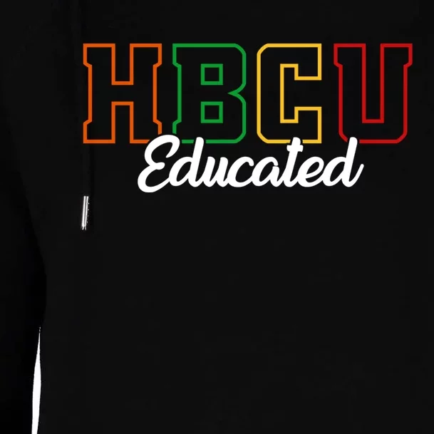 HBCU Educated Grad Historical Black College Alumni School Womens Funnel Neck Pullover Hood