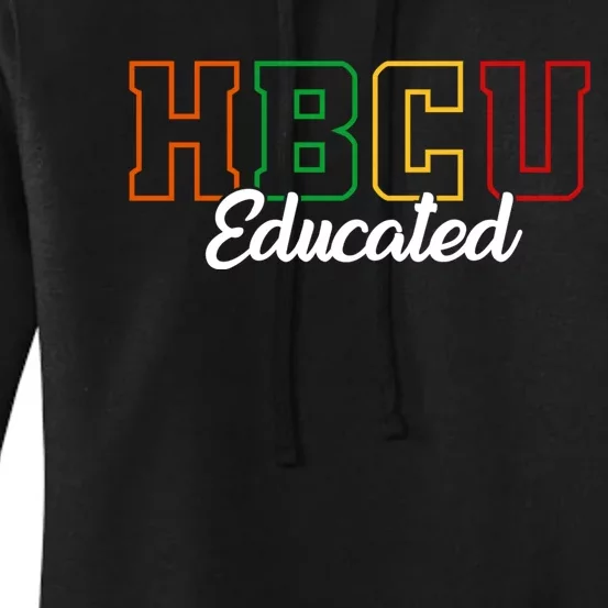 HBCU Educated Grad Historical Black College Alumni School Women's Pullover Hoodie