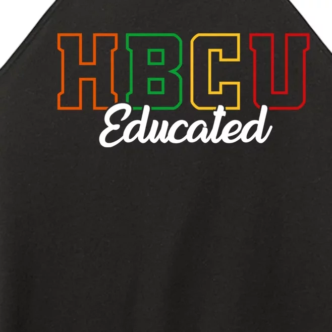 HBCU Educated Grad Historical Black College Alumni School Women’s Perfect Tri Rocker Tank