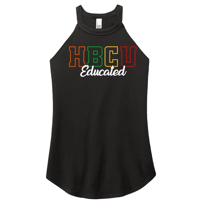 HBCU Educated Grad Historical Black College Alumni School Women’s Perfect Tri Rocker Tank