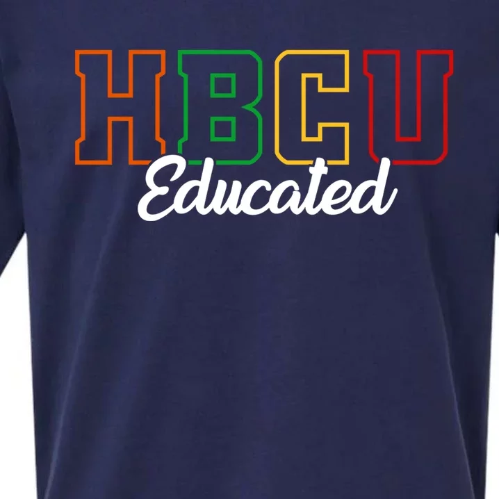 HBCU Educated Grad Historical Black College Alumni School Sueded Cloud Jersey T-Shirt