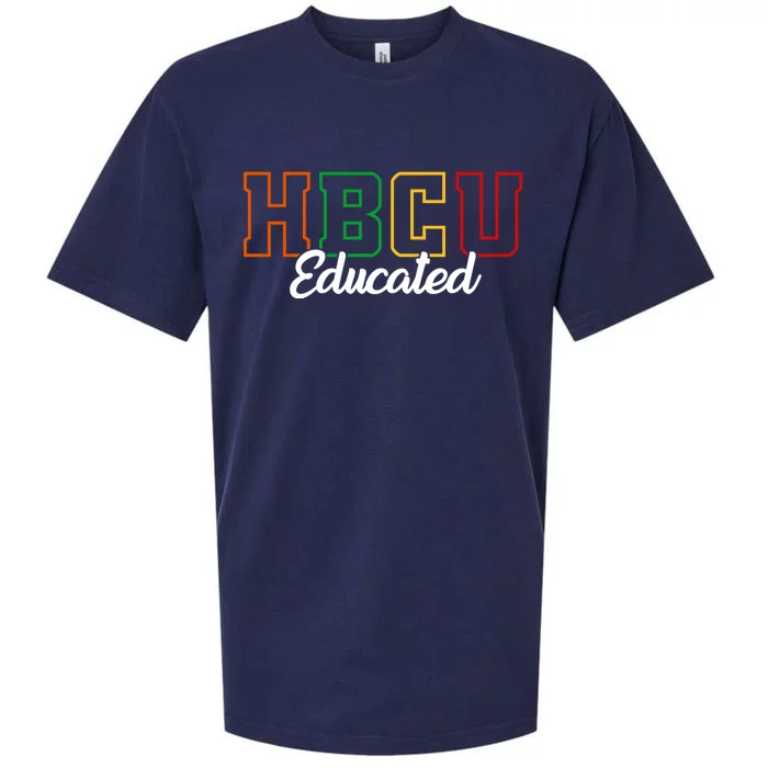 HBCU Educated Grad Historical Black College Alumni School Sueded Cloud Jersey T-Shirt