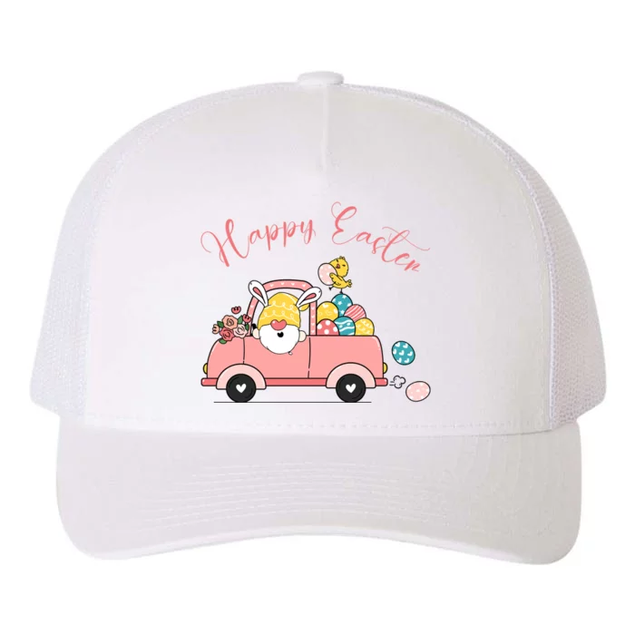 Happy Easter Gnome Truck Holiday Yupoong Adult 5-Panel Trucker Hat