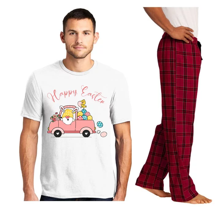 Happy Easter Gnome Truck Holiday Pajama Set