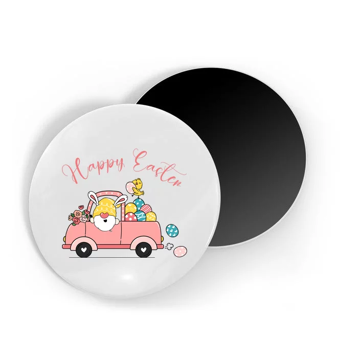 Happy Easter Gnome Truck Holiday Magnet