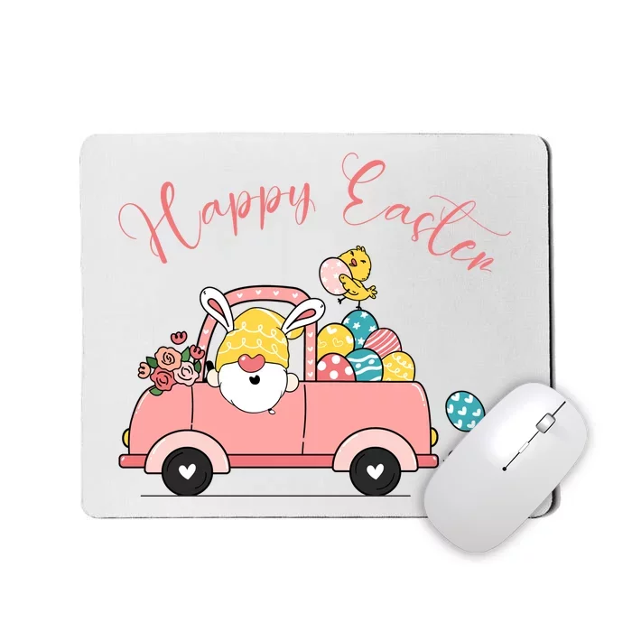 Happy Easter Gnome Truck Holiday Mousepad