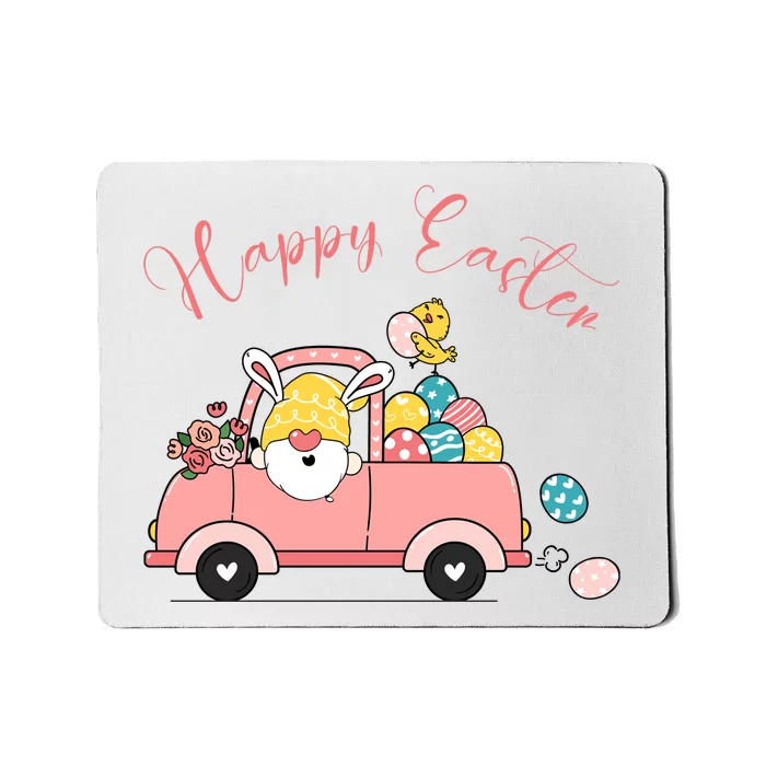 Happy Easter Gnome Truck Holiday Mousepad