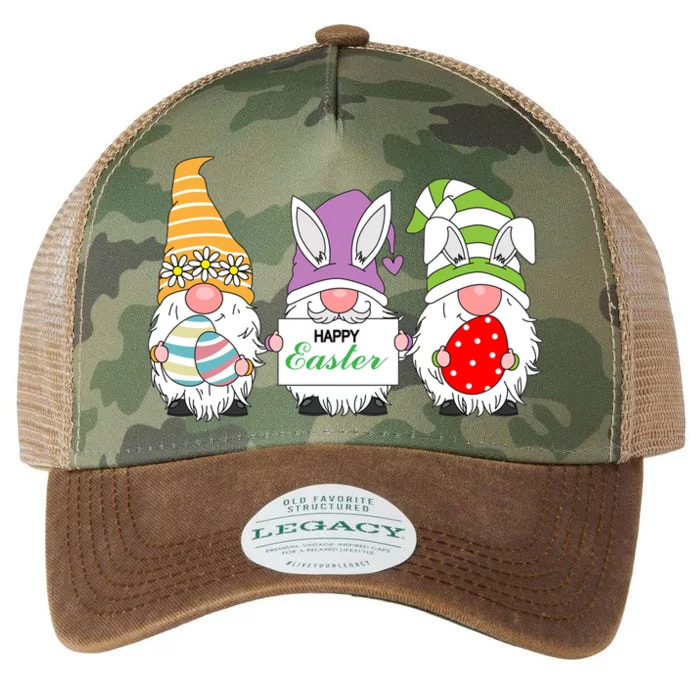 Happy Easter Gnome Legacy Tie Dye Trucker Hat