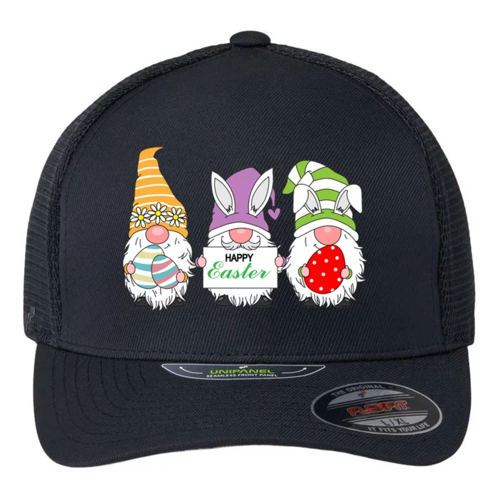 Happy Easter Gnome Flexfit Unipanel Trucker Cap