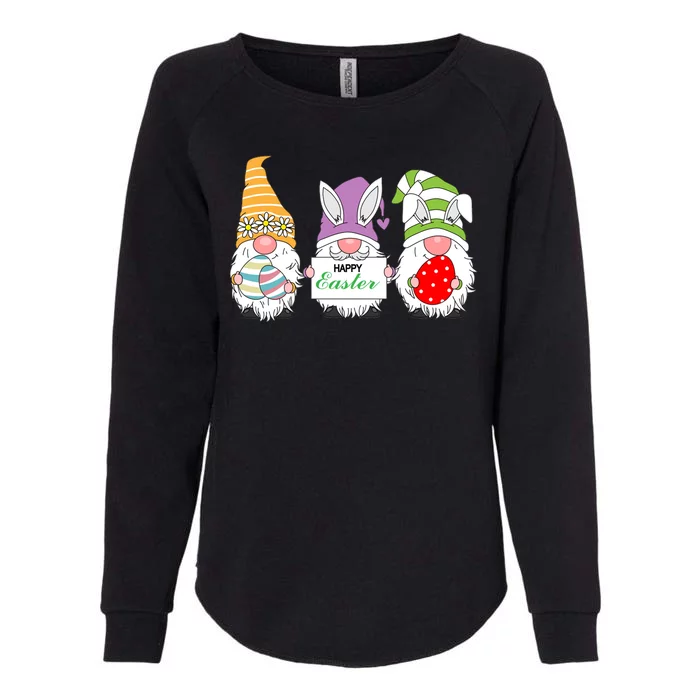 Happy Easter Gnome Womens California Wash Sweatshirt