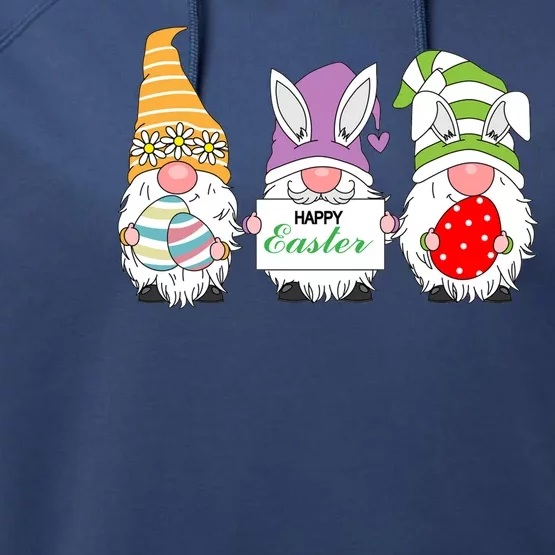 Happy Easter Gnome Performance Fleece Hoodie